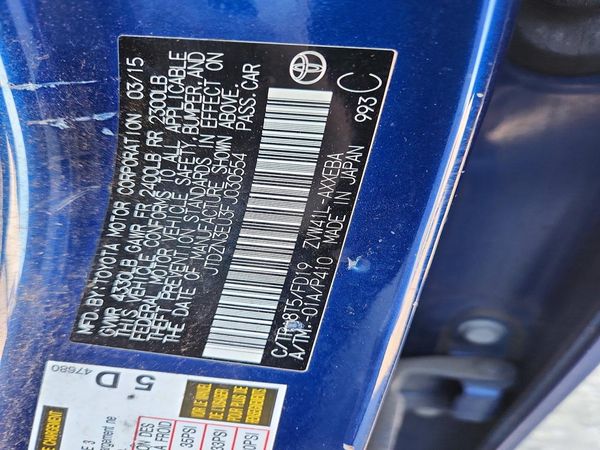 2015 TOYOTA PRIUS — VINS