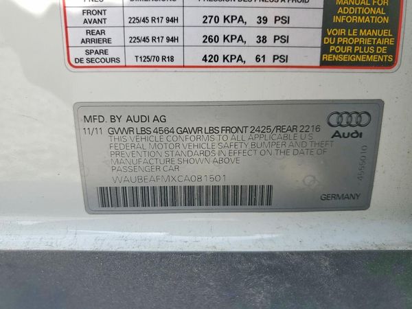 2012 AUDI A3