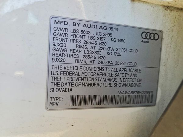 2017 AUDI Q7