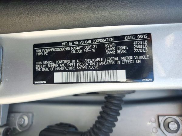 2016 VOLVO S60 SV33 Premier — VINS