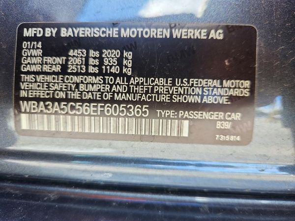 2014 BMW 328 — VINS