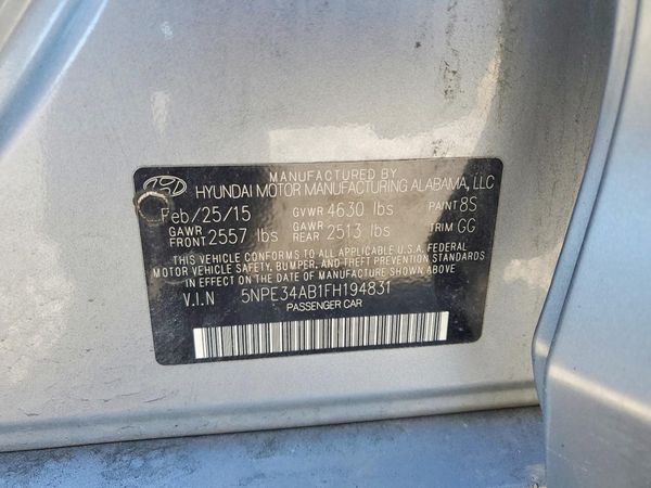 2015 HYUNDAI SONATA