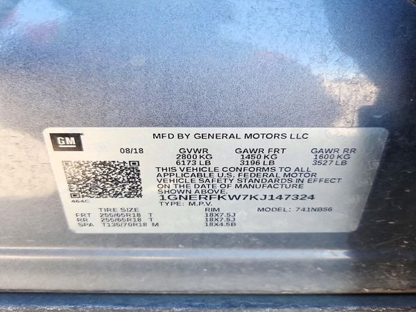 2019 CHEVROLET TRAVERSE LS — VINS