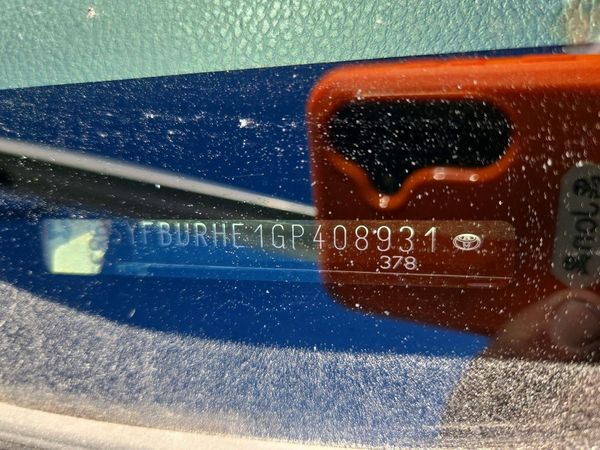 2016 TOYOTA COROLLA L/LE — VINP