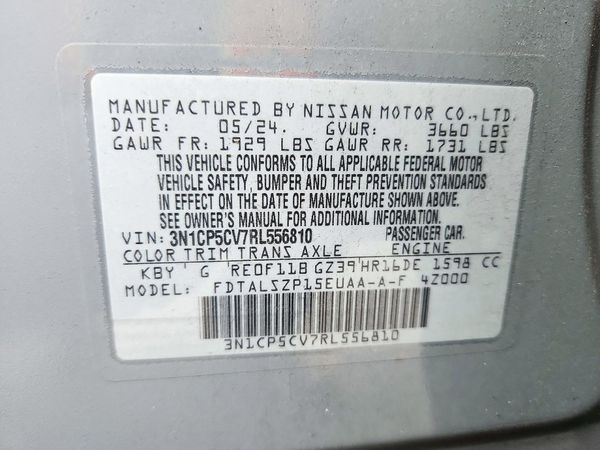 2024 NISSAN KICKS SV — VINS