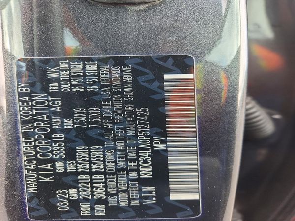 2023 KIA EV6 Light, Wind — VINS