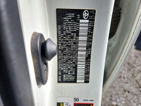 2019 TOYOTA COROLLA L/LE/SE/XLE/XSE — VINS