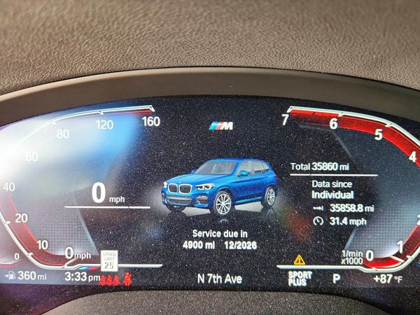 2021 BMW X3 sDrive30i — ODOM