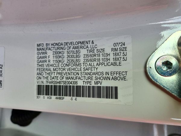 2025 HONDA CR-V Sport-L — VINS