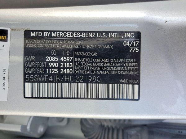 2017 MERCEDES-BENZ C C300