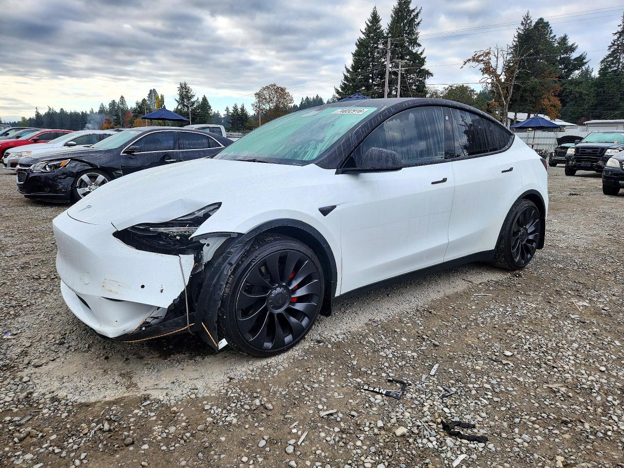 2022 TESLA MODEL Y — Front 3/4