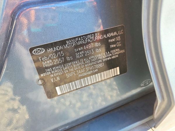 2015 HYUNDAI SONATA — VINS