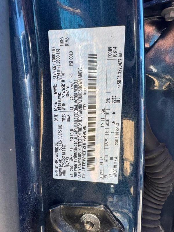 2017 FORD F150 SuperCrew