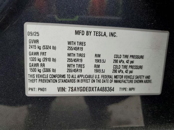 2026 TESLA MODEL Y