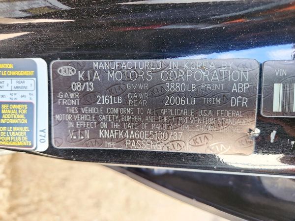 2014 KIA FORTE LX — VINS