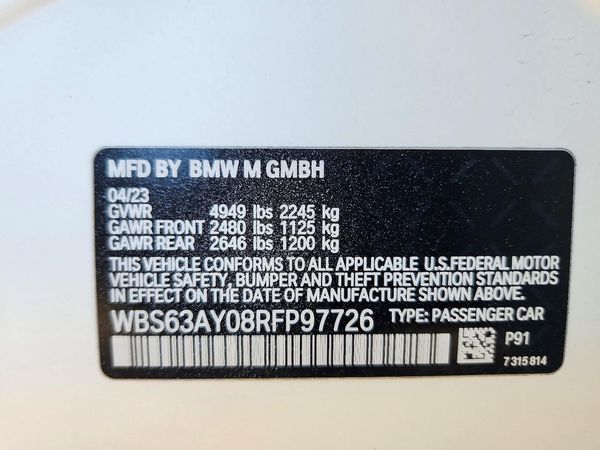 2024 BMW M3 — VINS