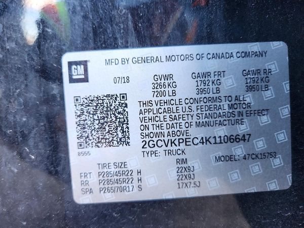 2019 CHEVROLET SILVERADO LT — VINS