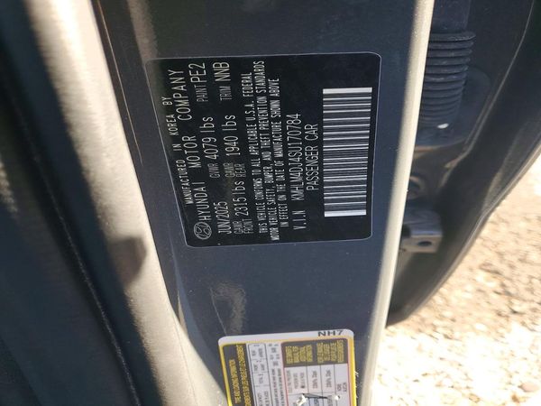 2025 HYUNDAI ELANTRA Blue, SEL Sport — VINS