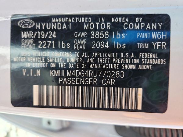2024 HYUNDAI ELANTRA SEL — VINS