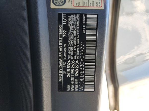 2012 MERCEDES-BENZ CLS