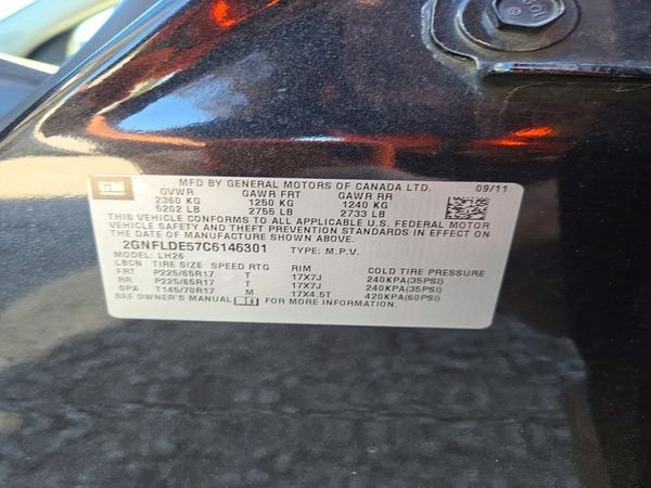 2012 CHEVROLET EQUINOX 1LT — VINS