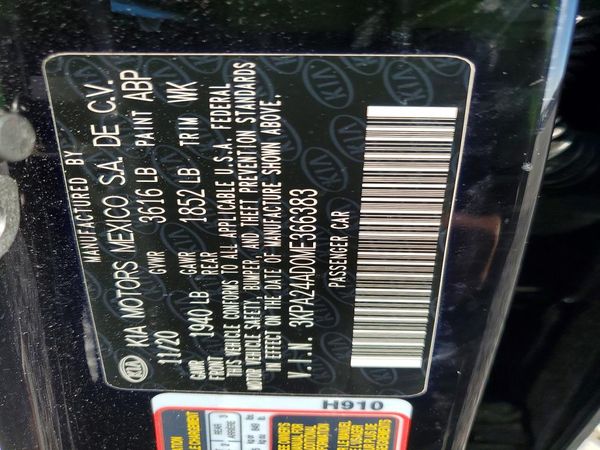 2021 KIA RIO LX, S