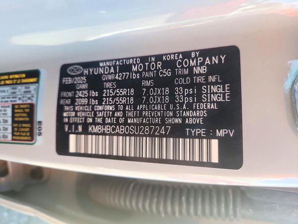 2025 HYUNDAI KONA SEL, N Line S — VINS