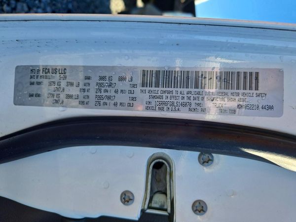 2020 RAM 1500 Tradesman, ST — VINS