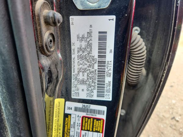 2012 TOYOTA TUNDRA SR5 — VINS