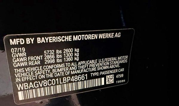 2020 BMW M850XI