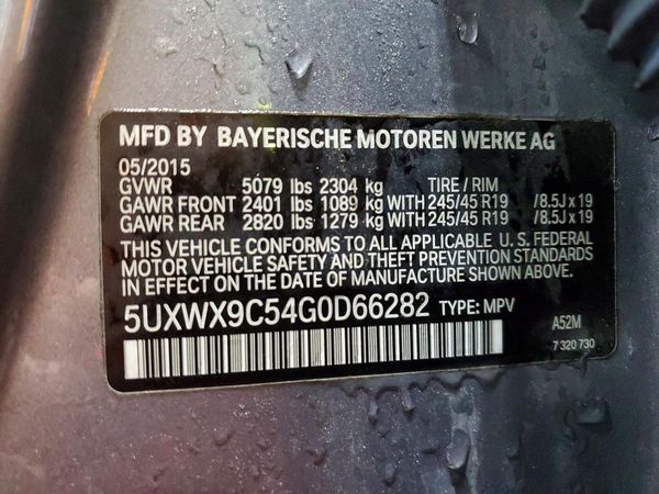 2016 BMW X3
