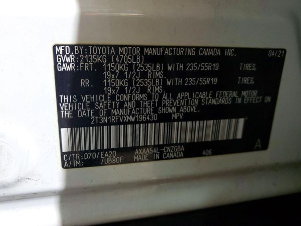 2021 TOYOTA RAV4