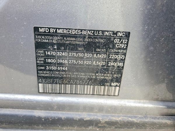 2012 MERCEDES-BENZ GL