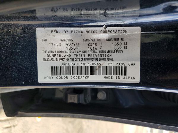 2021 MAZDA 3