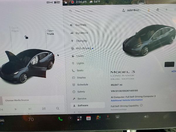 2019 TESLA MODEL 3 — ODOM