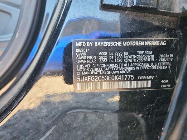 2014 BMW X6 xDrive35i — VINS
