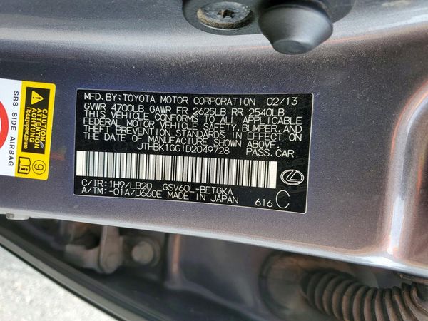 2013 LEXUS ES 350