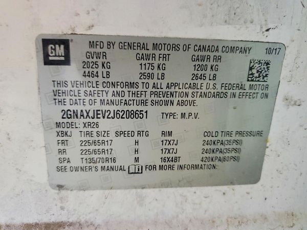 2018 CHEVROLET EQUINOX LT (1LT)