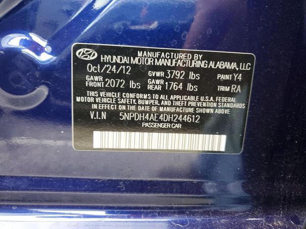 2013 HYUNDAI ELANTRA
