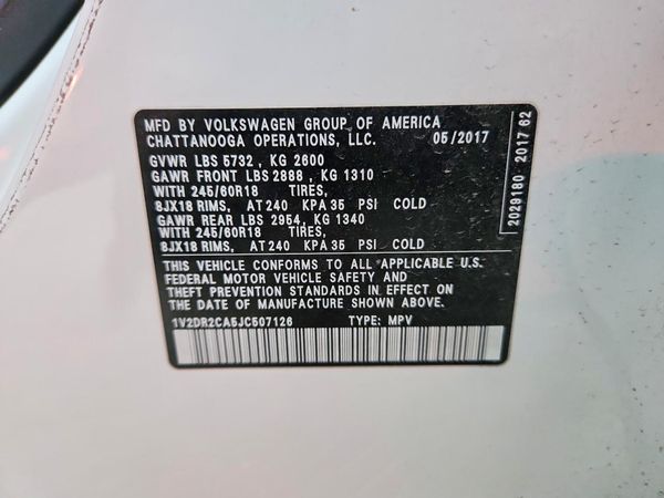 2018 VOLKSWAGEN ATLAS