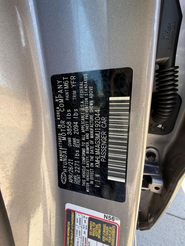 2021 HYUNDAI ELANTRA Blue