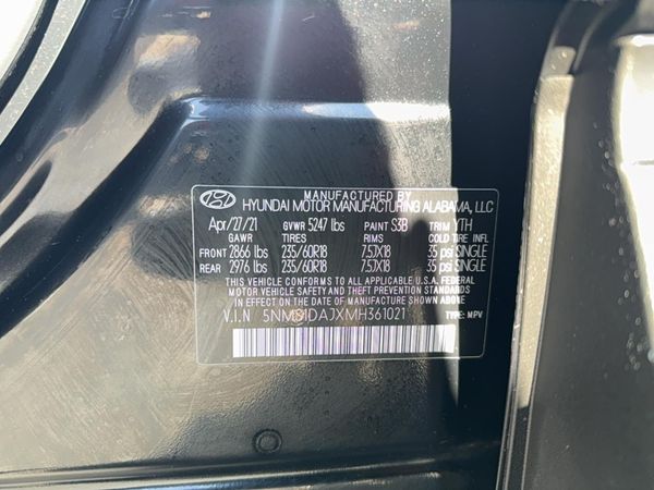 2021 HYUNDAI SANTA FE SE