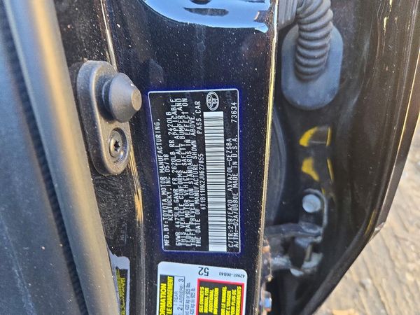 2018 TOYOTA CAMRY L/LE/SE/XLE — VINS