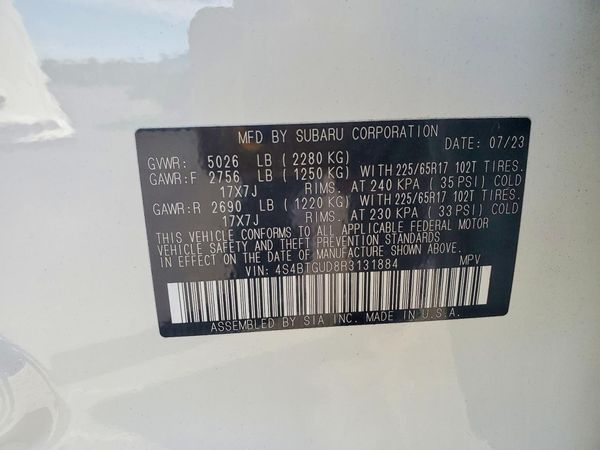 2024 SUBARU OUTBACK WILDERNESS