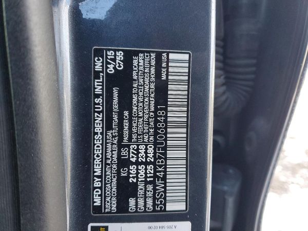 2015 MERCEDES-BENZ C 4-MATIC