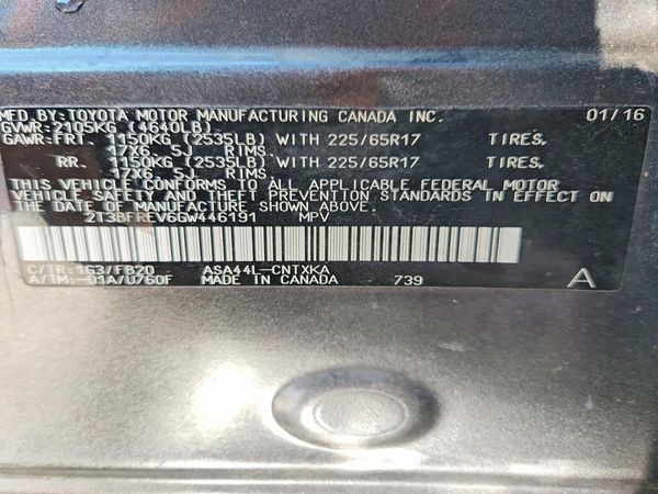 2016 TOYOTA RAV4 LE (X Grade)