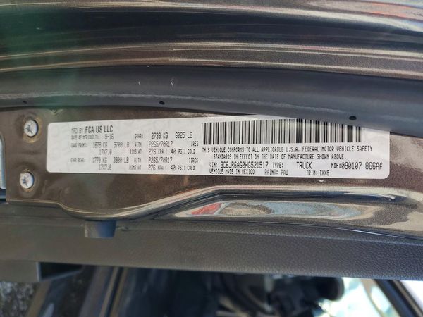 2017 RAM 1500 ST REG CAB 4X2