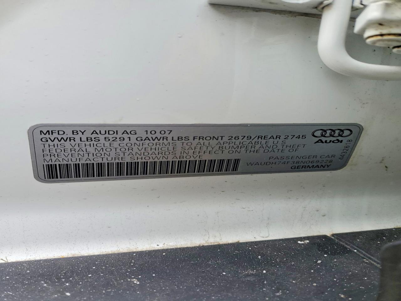 2008 AUDI A6 quattro