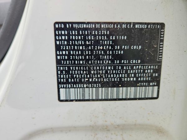 2019 VOLKSWAGEN TIGUAN