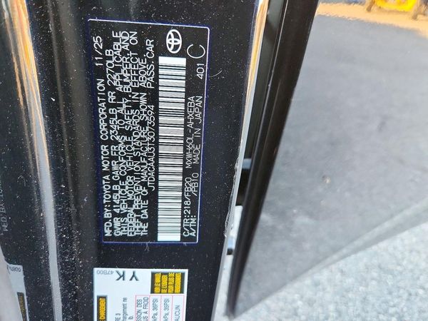 2026 TOYOTA PRIUS — VINS